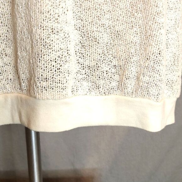 Womens Xhilaration Navy and Cream striped lightweight top size Medium - Picture 7 of 11